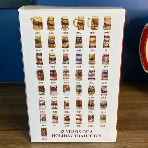 Limited Edition Budweiser Holiday Stein 2022 - Picture 5 of 8
